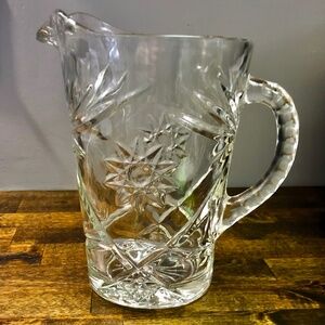 Anchor Hocking EAPC 54 oz Pitcher with Ice Lip, Star of David Tea Water Lemonade
